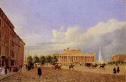 Berlin, Altes Museum von der Schlossfreiheit aus Johann Heinrich Hintze